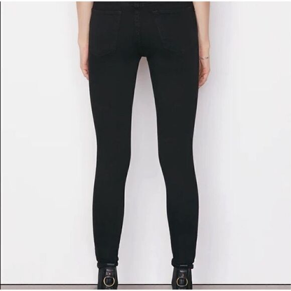 FRAME DENIM "LE HIGH SKINNY" Stretch Jeans In "FILM NOIR" Size 27 - Picture 3 of 11